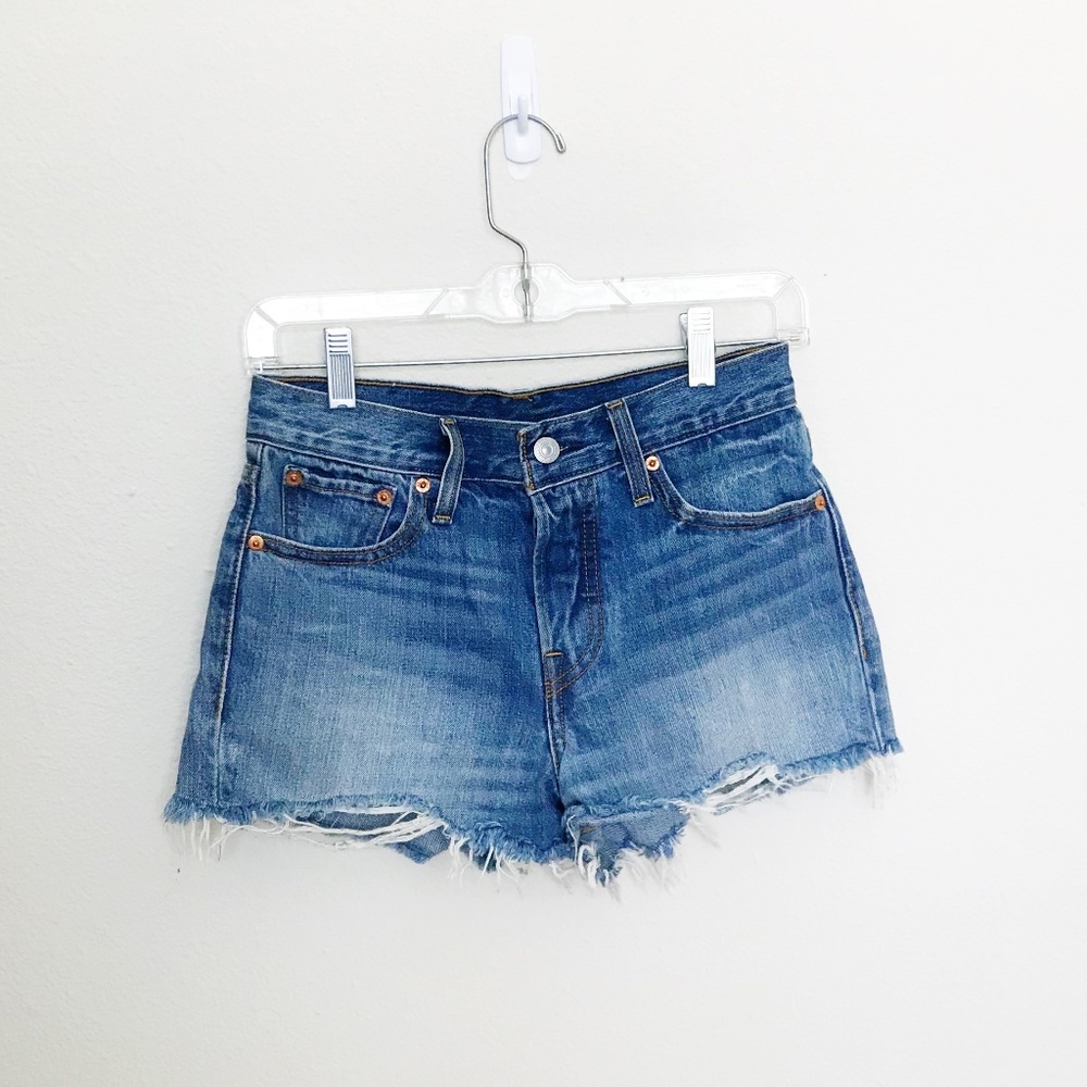 Levi's High Waisted Denim Shorts